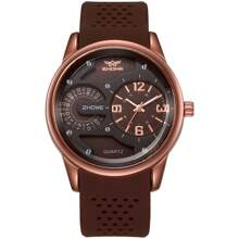 Shein - 1pc Men's Silicone Band Outdoor Casual Fashion Sport Watch