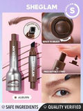 SHEGLAM - Brow-Fection Angled Brush & Dip-Chocolate Hair-Like Strokes Liquid Eyebrow Gel Pen Auburn