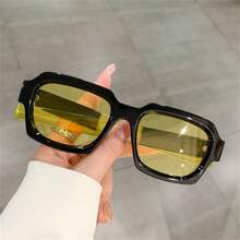 Shein - Trendy Patchwork Color Fashion Sunglasses