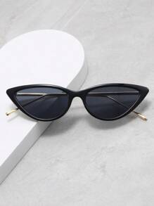 Shein - Unisex Cat Eye Fashionable Decorative Sunglasses