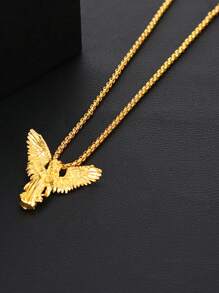 Shein -  1 Pc Angel's Wings Pendant Gold Necklace Pendant