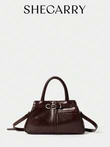 Shein- SHECARRY Women's Minimalist Casual Tote Bag