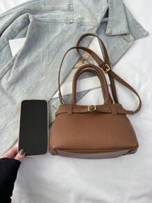 Shein - A Simple And Retro Hand-Held Shoulder Messenger Bag