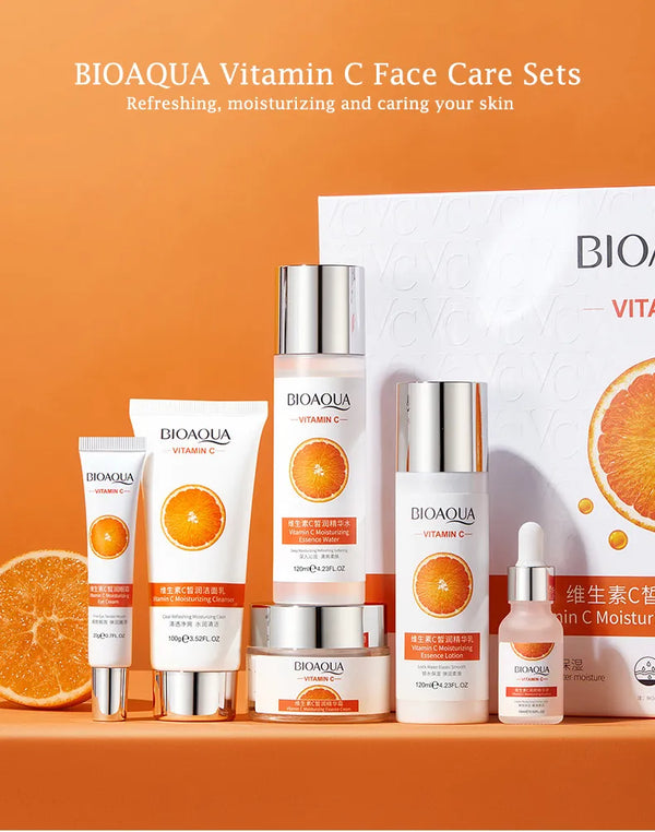 BIOAQUA - 6 Pcs Vitamin C Skin Care Set