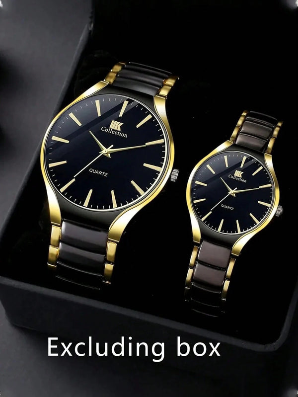 Shein - Quartz Wrist Watch, Business Casual Style, Stainless Steel Strap, Unisex