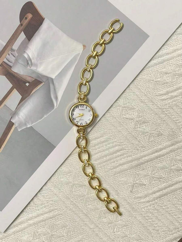 Shein - One Piece New Model Women's Round Small Dial Watch,