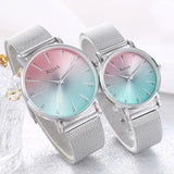 The Original Watches- Premium Couple Gift Set Wrist Watch 1-Silver Multi Dial Box