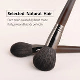 The Original Brush-Wooden Goat Hair Blusher Powder Brush