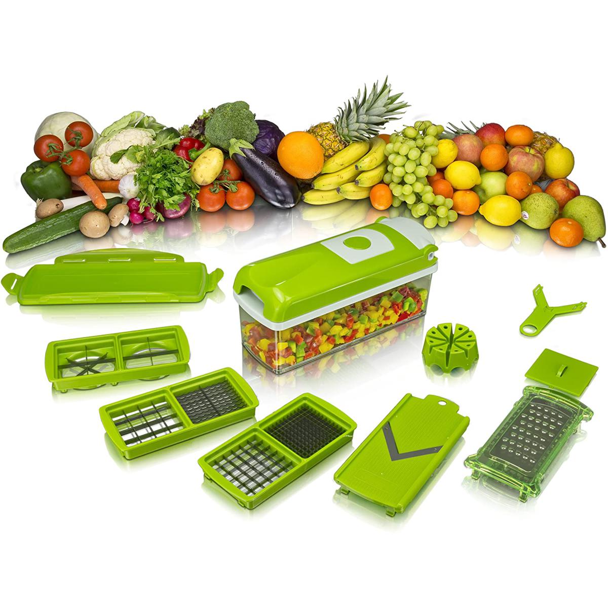 FRDE 12 in 1 Multi-Purpose Vegetable and Fruit Chopper, Fruit