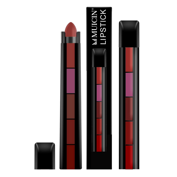 MUICIN - 5 In 1 Matte Lipsticks - Matte Quintessence