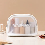 The Original - Premium Faux Leather Portable Multifunctional Cosmetic Wash Bag White