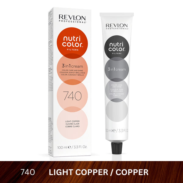 Revlon - Nutri Color™ Filters 3-In-1 Hair Color - Light Copper 740 - 100ml