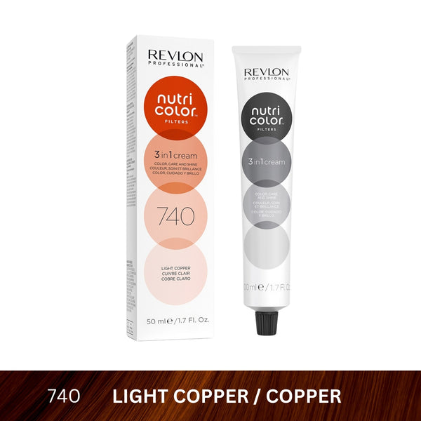Revlon - Nutri Color™ Filters 3-In-1 Hair Color - Copper 740 - 50ml