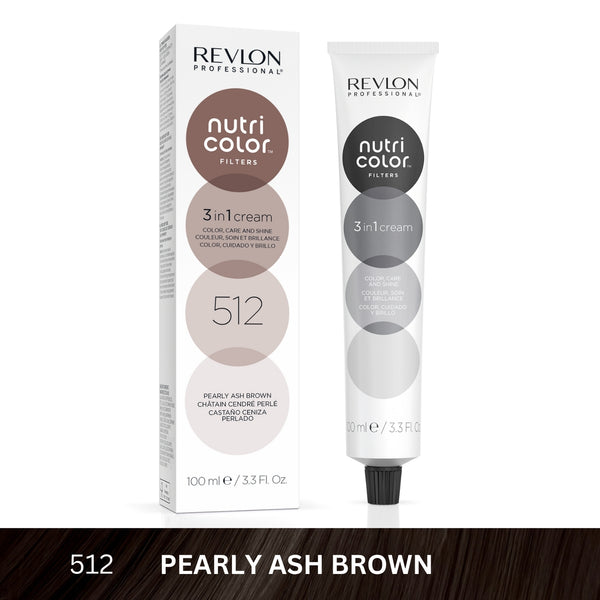 Revlon - Nutri Color™ Filters 3-In-1 Hair Color - Pearly Ash Brown 512 - 100ml