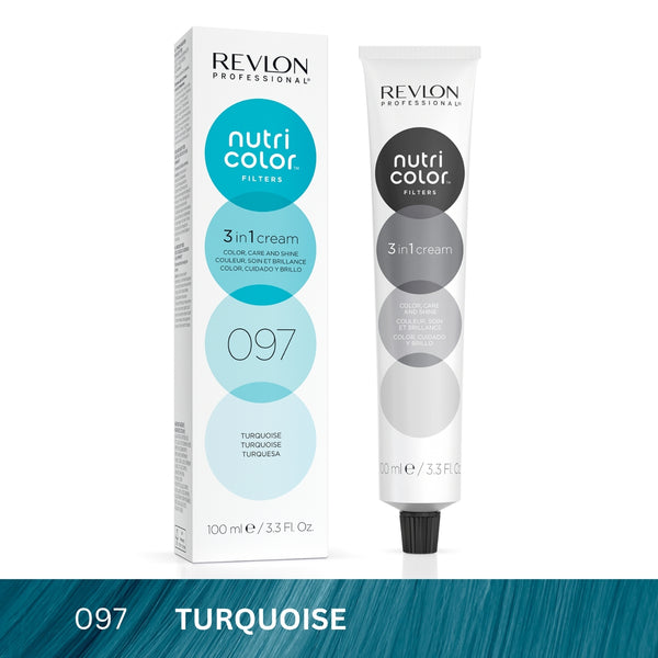 Revlon - Nutri Color™ Filters 3-In-1 Hair Color - Turquoise 097 - 100ml
