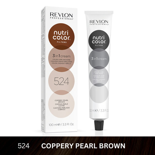 Revlon - Nutri Color™ Filters 3-In-1 Hair Color - Coppery Pearl Brown 524 - 100ml