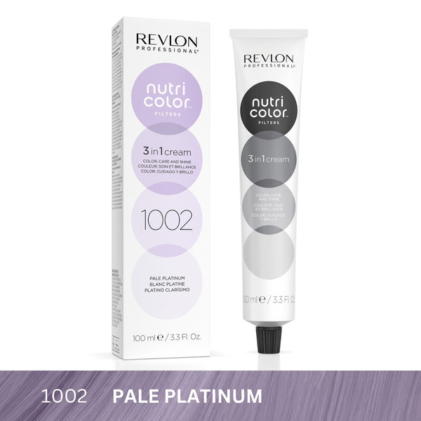 Revlon - Nutri Color™ Filters 3-In-1 Hair Color - Pale Platinum 1002 - 100ml