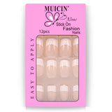 MUICIN - Natural Stick-On Fashion Nails - Effortless Elegance