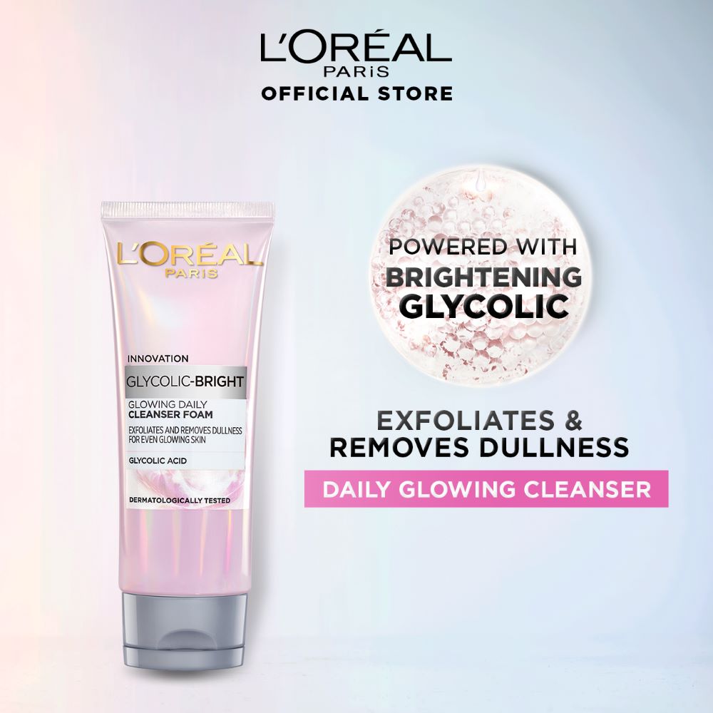 L'Oreal Paris - Glycolic Bright Glowing Daily Face Wash 100ml