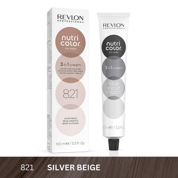 Revlon - Nutri Color™ Filters 3-In-1 Hair Color - Silver Beige 821 - 100ml
