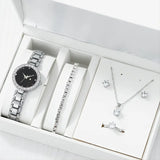 The Original Watches- Shein 6 Pcs/Set 1Pcs Round Pointer Quartz Watch & 5Pcs Bracelet with Gift Set Box