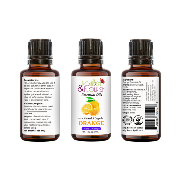 Nourish & Flourish Orange Essential Oil - 250 ML