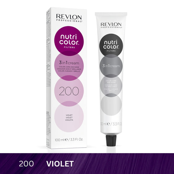Revlon - Nutri Color™ Filters 3-In-1 Hair Color - Violet 200 - 100ml