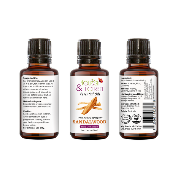 Nourish & Flourish Sandalwood Essential Oil - 250 ML