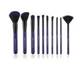 The Original Premium Quality 10 Pcs Make Up Brushes Blue