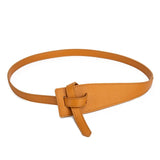 The Original Shein Belt- Double Sided PU Leather Tie Knot Coat Belt Camel Color