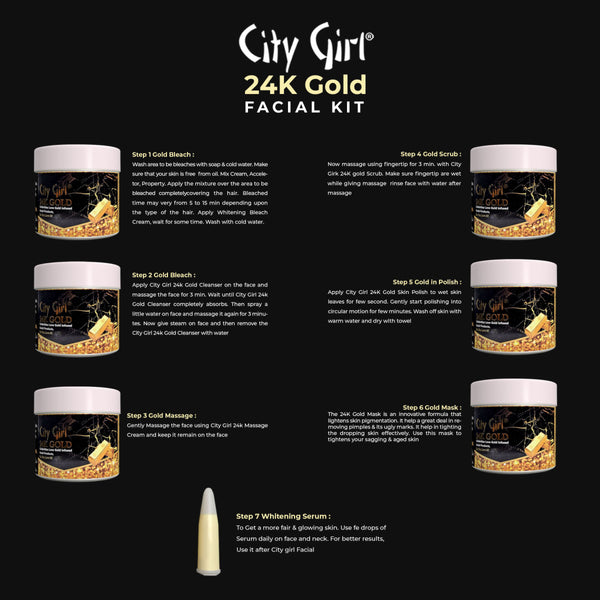 City Girl - 24K Gold Trail Facial Kit (635g)