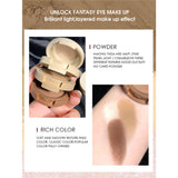 Shein - Tri-color Matte Shimmer Eye Shadow, Create Multi-layered Eye Makeup