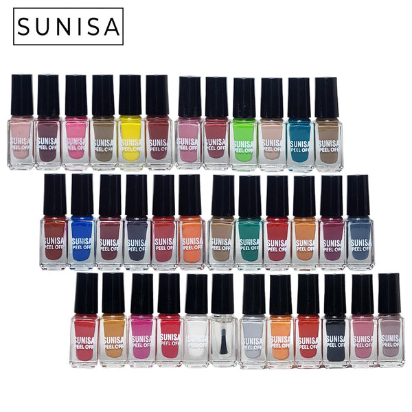 Pack Of 12 Peel off Nail Polish (Available In 2 Variants)