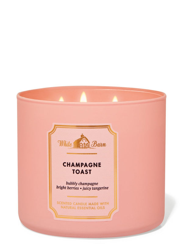 Bath & Body Works - Champagne Toast 3 Wick Candles 414gms