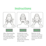 BIOAQUA - 5Pcs Moisturizing Face Sheet Mask Improving Dryness blueberry , Strawberry , Orange , Rose , Lavender Sheet Mask