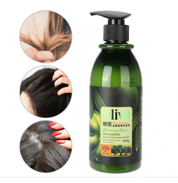 BIOAQUA - Flexible Dandruff Olive Moisturizing Nourishing Oil-Control Hair Shampoo 400g