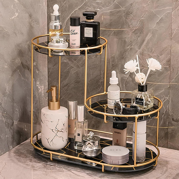 Home.co - 3 Tier Golden Vanity Stand (Random Color)