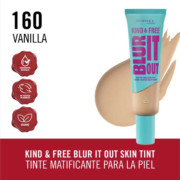 Rimmel Kind &  Free Liquid foundation 30Ml Mat Vanilla Iv