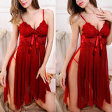 Emerce - Entice - Red Pleated Babydoll Short Lingerie