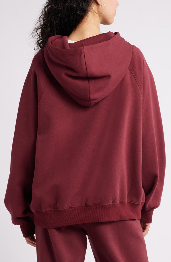 VYBE - Women Basic Hoodie - Maroon