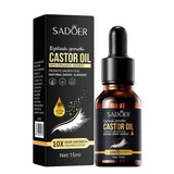 Sadoer Castor Oil Eyebrow Growth Liquid Thicker Eyelashes and Eyebrows Enhance Serum 15ml SD50035