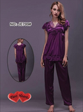 Emerce - Two Hearts 100% Silk Pajama Suit