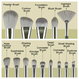 The Original - Shein 14 Pcsset Cosmetics Full Range Of Brushes set