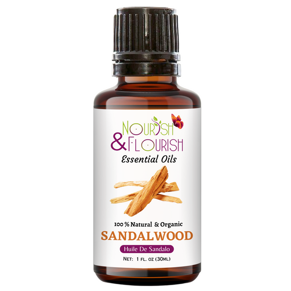 Nourish & Flourish - Sandalwood Essential Oil 1 FL oz. 30 ml