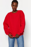 Zara Oversized Sweatshirt - Red