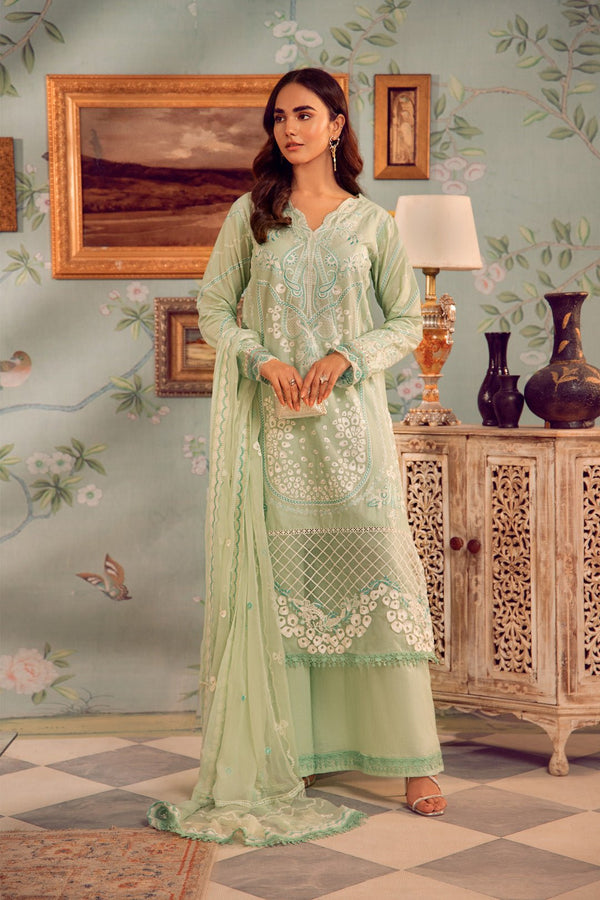 Noosh - 3pc Lawn With Embroidered Chiffon - NV01D03