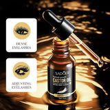 Sadoer Castor Oil Eyebrow Growth Liquid Thicker Eyelashes and Eyebrows Enhance Serum 15ml SD50035