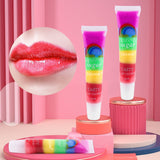 Colourme - JULYSTAR Rainbow Lip Balm Shiny Lip Gloss Transparent Fruit Lip Balm LC-611