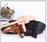 The Original Shein Belt- Double Sided PU Leather Tie Knot Coat Belt Camel Color