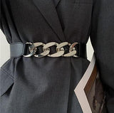 The Original Shein Belt- Woment Belt Silver Chain Style Waist Belt